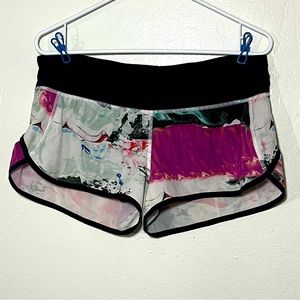 Lululemon Speed Up Shorts Pigment Wave Multi/Black
